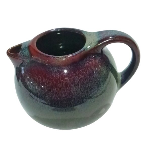 Vintage Ch'a Tea Collection Creamer & Lidded Sugar Bowl Reactive Brown - Picture 8 of 9